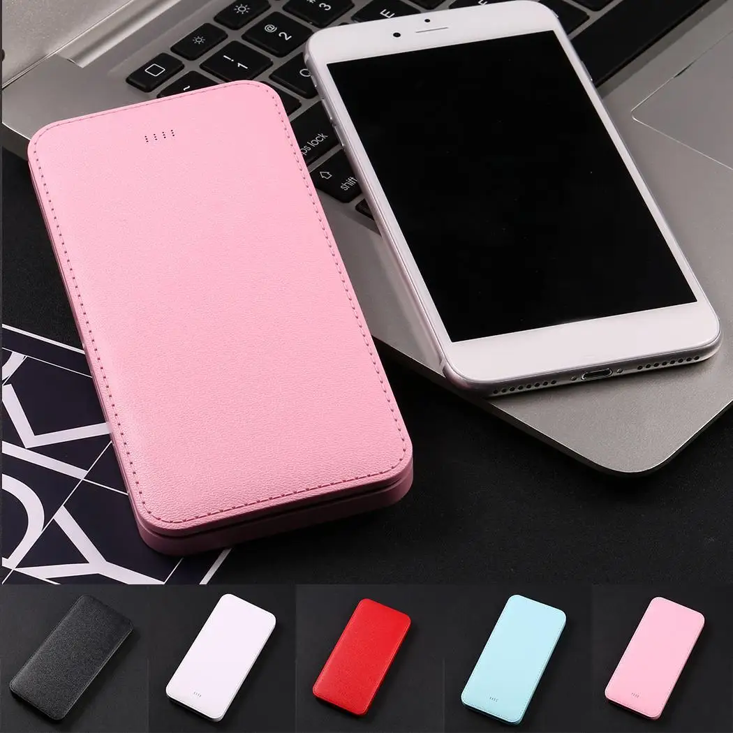 Ультратонкий двойной usb-порт power Bank Case Shell Box выход полимерный литий-ионный