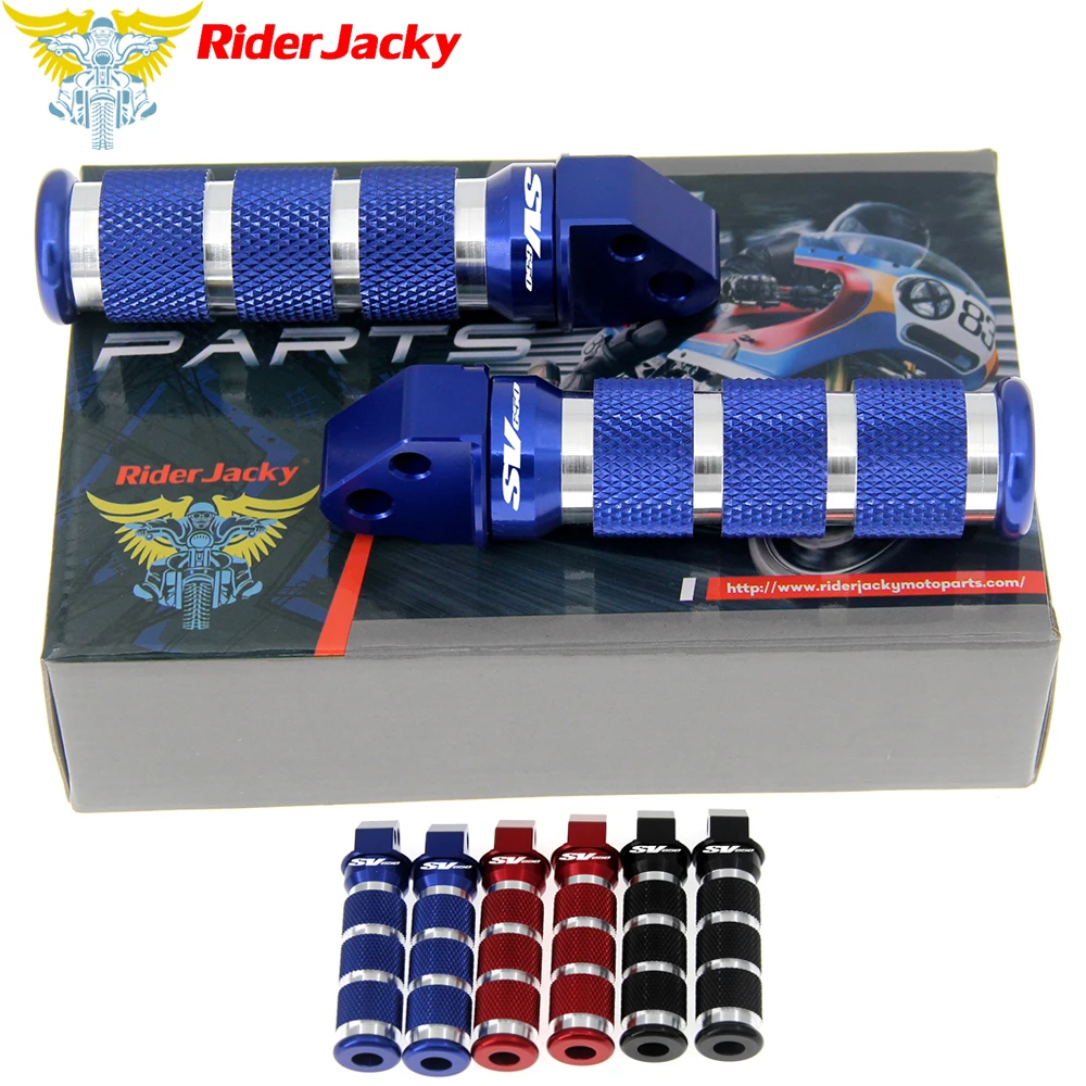 RiderJacky Круглые задние складные ножки для ног Задние стойки Подножки Для Suzuki SV 650 и