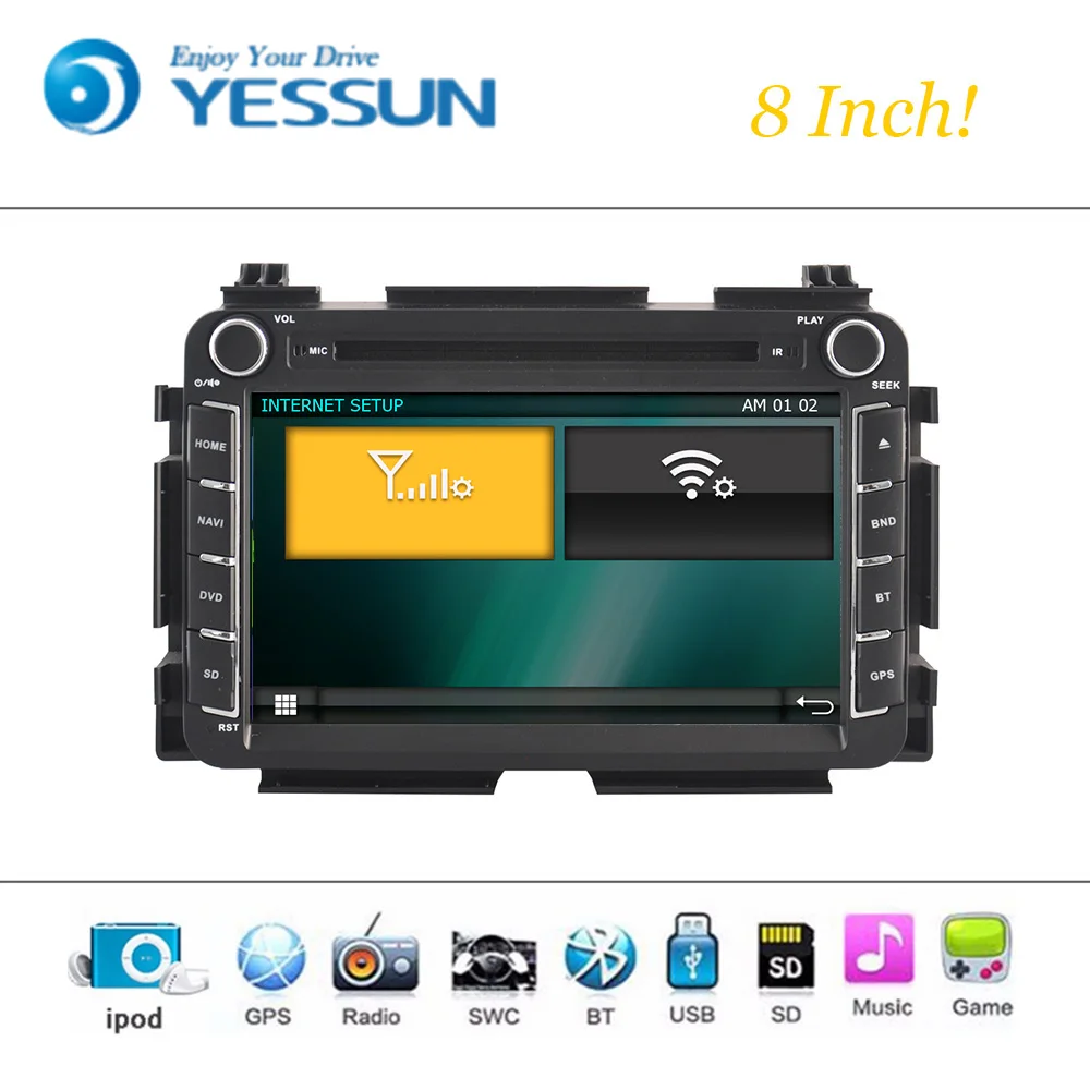 Автомобильный DVD-плеер система Wince для Honda Vezel Авторадио стерео GPS-навигация