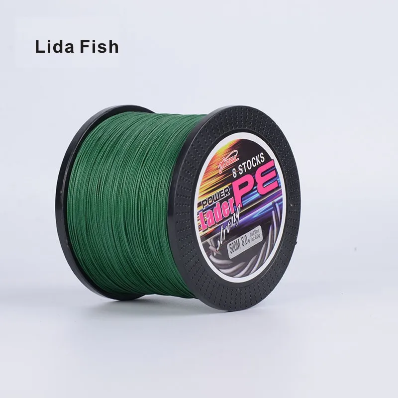 Lida Fish Brand 500 m 8 series vigorous horse PE braided wire imported raw silk strong tensile high wear resistance recovery | Спорт и