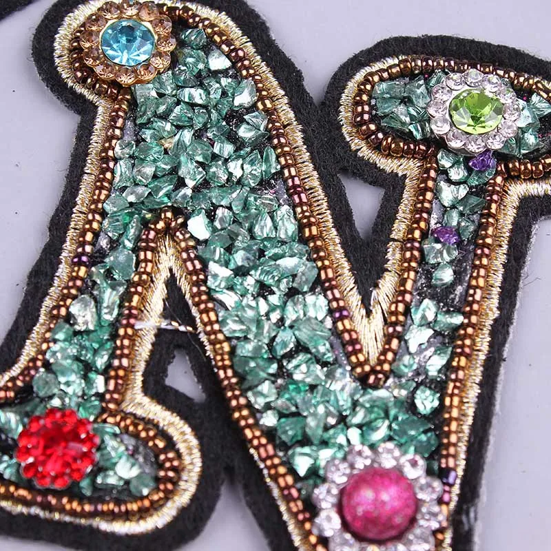 Стразы цифры нашивки 3D сделай сам шитье для одежды Английский алфавит аппликация