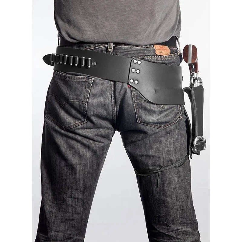 Кобура для пистолета в стиле стимпанк старого Дикого Запада кожаный ремень