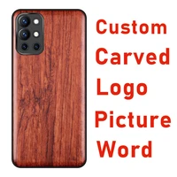 carveit custom 3d carved picture wood cases luxury tup soft edge cover wooden accessory thin shell protective oneplus phone hull