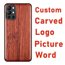 Carveit Custom 3D Carved Picture Wood Cases Luxury TUP Soft-Edge Cover Wooden Accessory Thin Shell Protective OnePlus Phone Hull