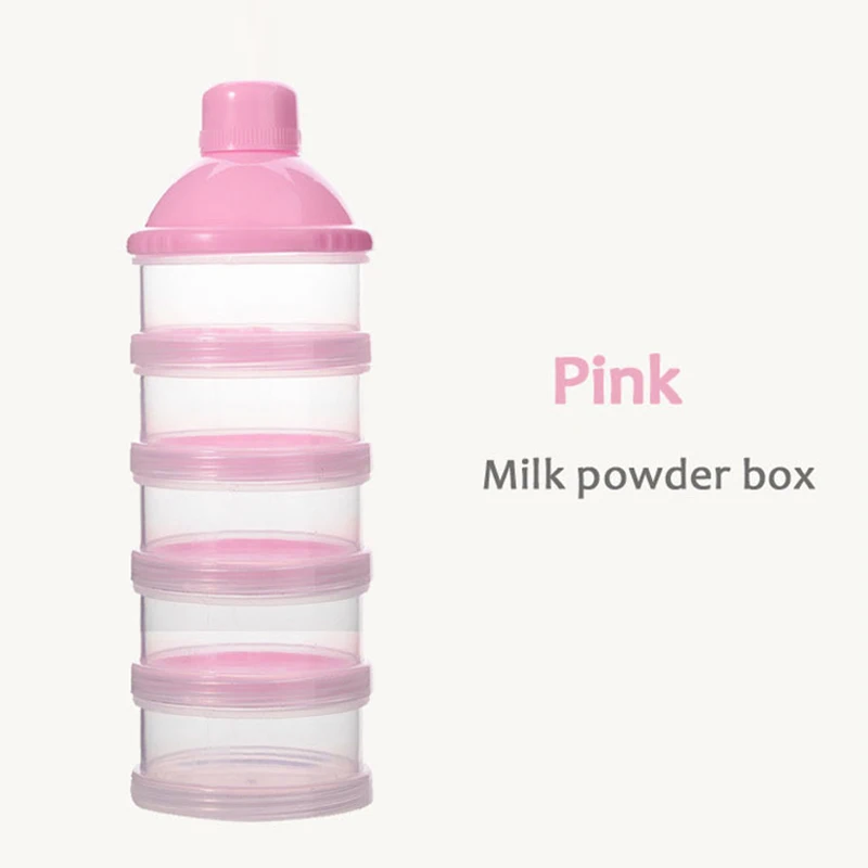 Portable Milk Powder Formula Dispenser Food Container Storage Feeding Boxes for Baby Kids Toddler 4/5 Grid Box |