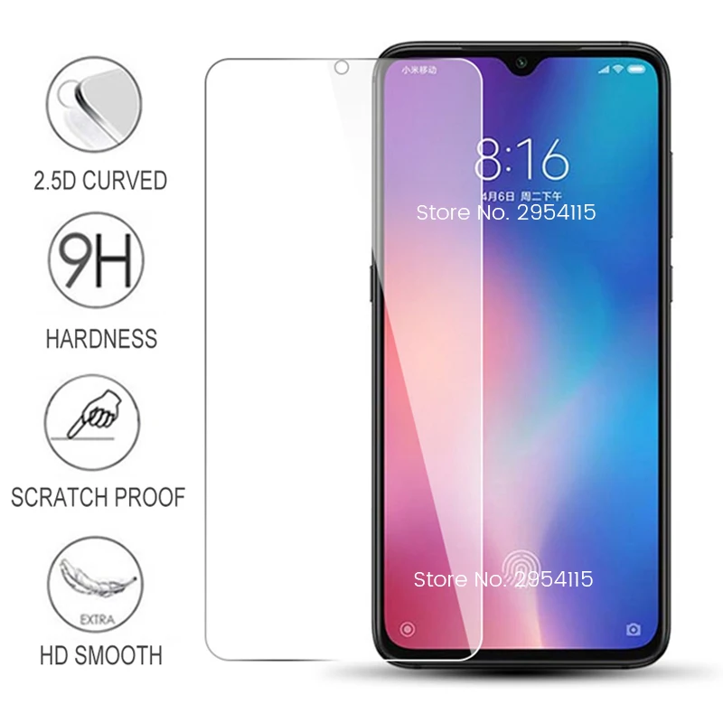 3 шт. закаленное стекло для xiaomi mi 9 8 a1 a2 lite 9se a3 9t pro play защитное стекло xio mi pocophone f1 Защитная пленка для экрана
