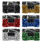 195 шт., болты для мотоцикла HONDA XLV 600 650 700 TRANSALP NX 650 FMX 650 XRV650 TRX 300EX