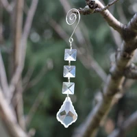10pcslot clear crystal maple leaf chandelier glass lamp prisms parts hanging drops pendants 38mm