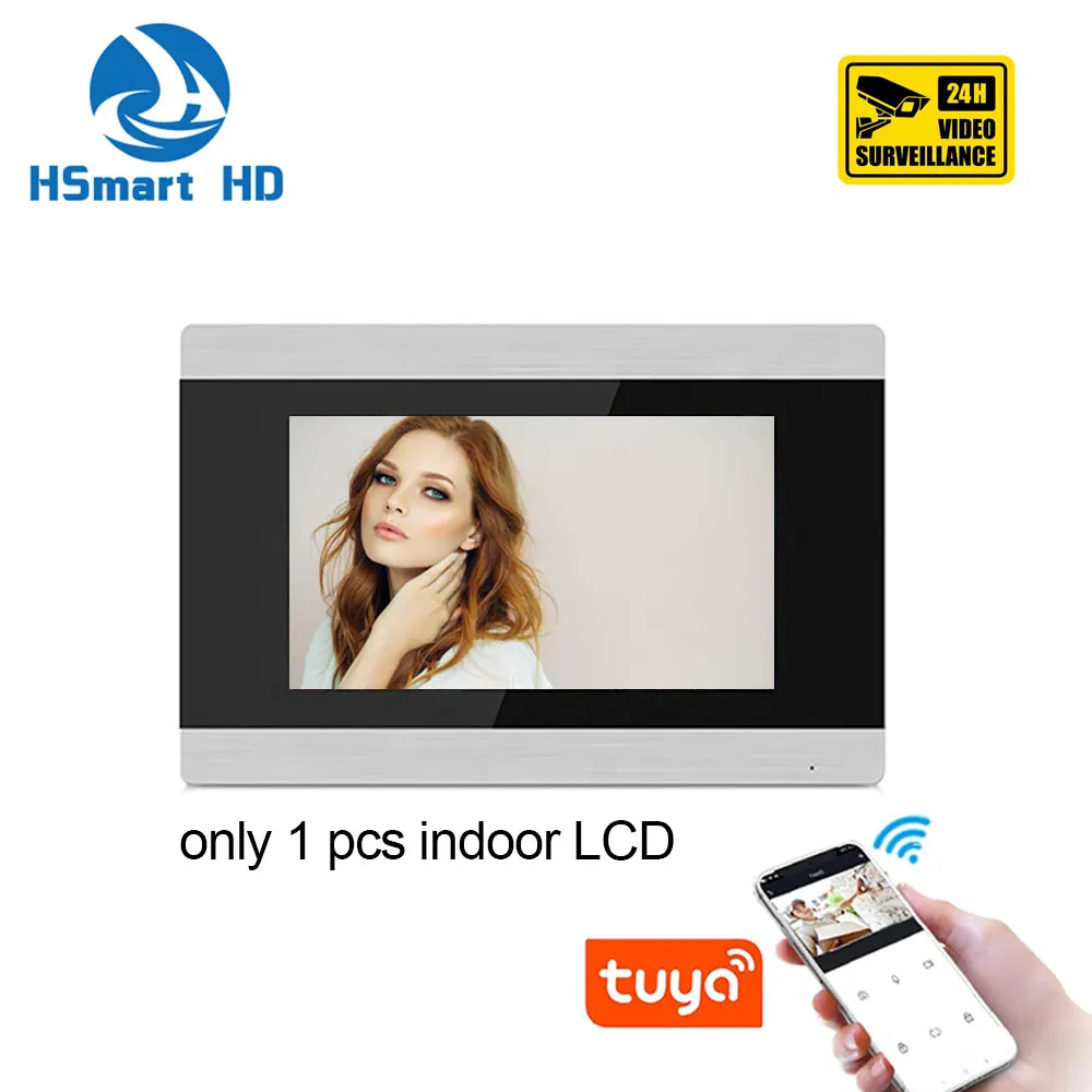 7 INCH Touch Screen WIFI IP Smart Video Door Phone Intercom System Support APP Remote Unlock With Motion Detection | Безопасность и