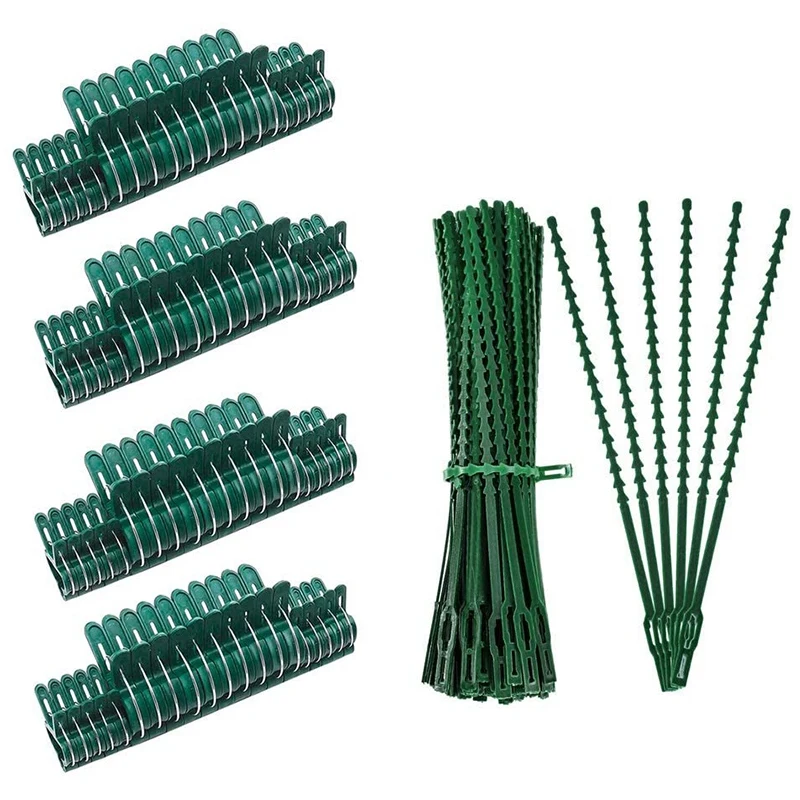 

Plant Support Clamp, 80 PCS Plant Clamp & 60 PC Twisted Cable Tie, Soft Plant and Flower Clamp for Gardening