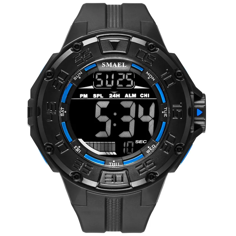 Smael часы с большим циферблатом мужские спортивные военный армейский