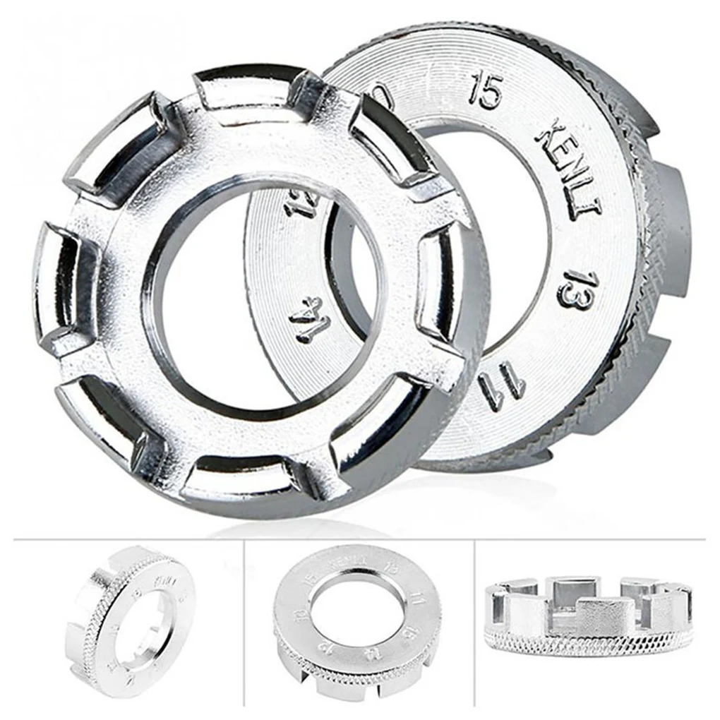 

1 Pcs High Quality Sliver Bike Round 8 Spoke Nipple Spanner Bicycle Bike Mini Repair Tool Spoke Wrench Spanner