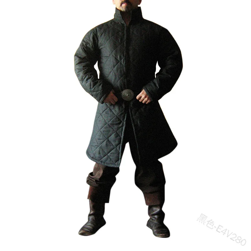 Средневековая Боевая Броня Larp куртка Aketon Gambeson Мужской Костюм викинга воина