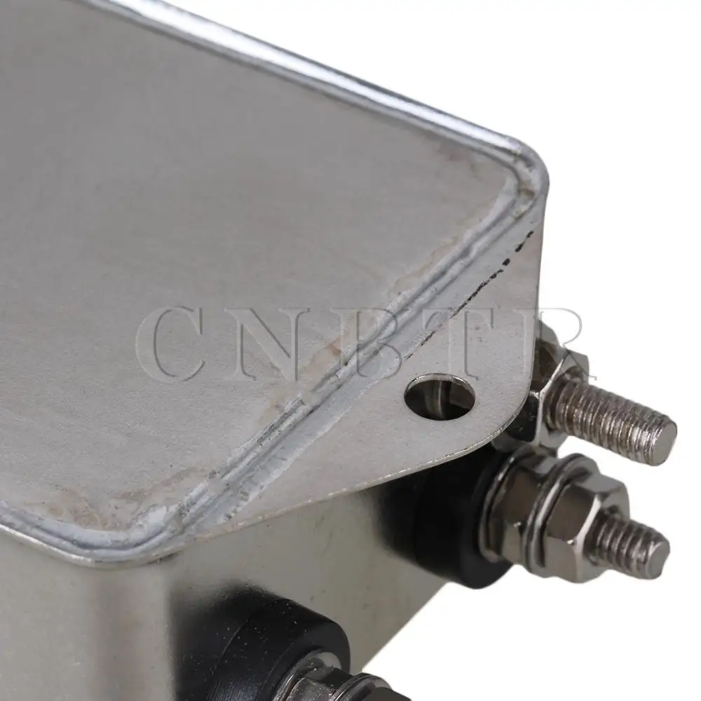 

CNBTR Screw-type Bipolar Power Line EMI Filter Silver and Black AC115-250V 20A
