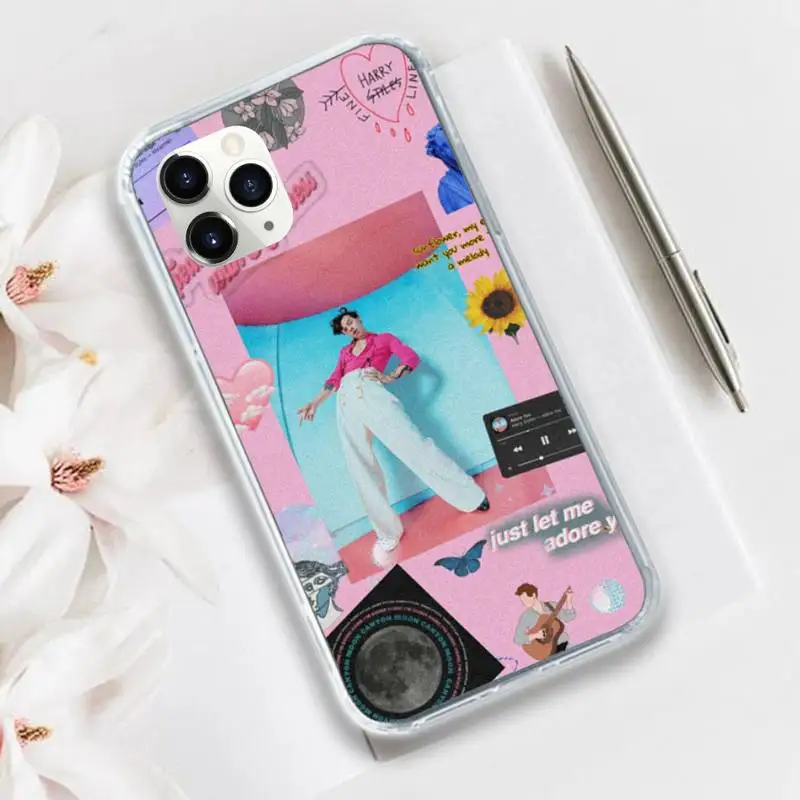 

harry styles Phone Case Transparent for iPhone 11 12 mini pro XS MAX 8 7 6 6S Plus X 5S SE 2020 XR