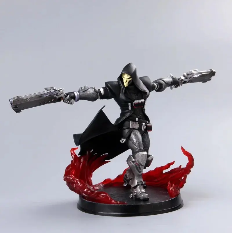 

28cm OverWatch Hero Reaper Gabriel Reyes Blackwatch Doll Gifts Toy Model Anime Figures Collect Ornaments