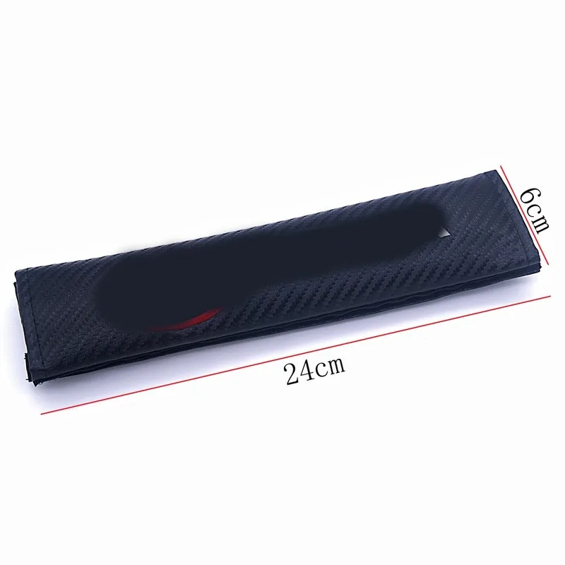 2 шт. Накладка для ремня безопасности автомобиля углеродное волокно наплечный