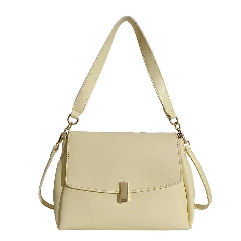 

[BXX] Simple PU Leather Crossbody Bags For Women 2021 Summer Branded Shoulder Bag Handbags Trending Luxury Travel Hand Bag HS813
