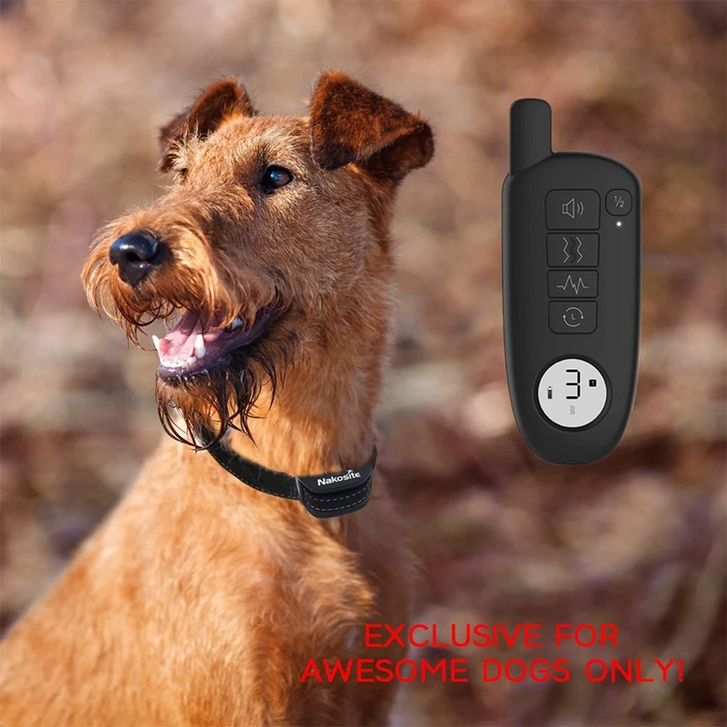 

Dog Training Collar,Waterproof Electric Vibration Bark Stopper for Dog,400M Range Remote Control,Dog Training Supplies