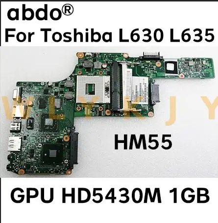 Для ноутбука Toshiba satellite L630 L635 материнская плата V000245030 HM55 DDR3 HD5430M видеокарта 1 ГБ