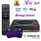 ТВ-приставка X96 X4 Amlogic S905X4 Android 11 4 Гб 64 Гб RGB светильник поддержкой AV1 8K Dual Wifi BT4.1 Youtube 32 Гб ТВ-приставка X96X4 медиа