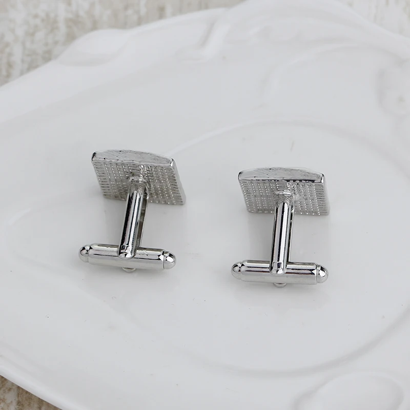 Эмаль высокого качества Квадратные полосы Золото Серебро Черный Цветочные