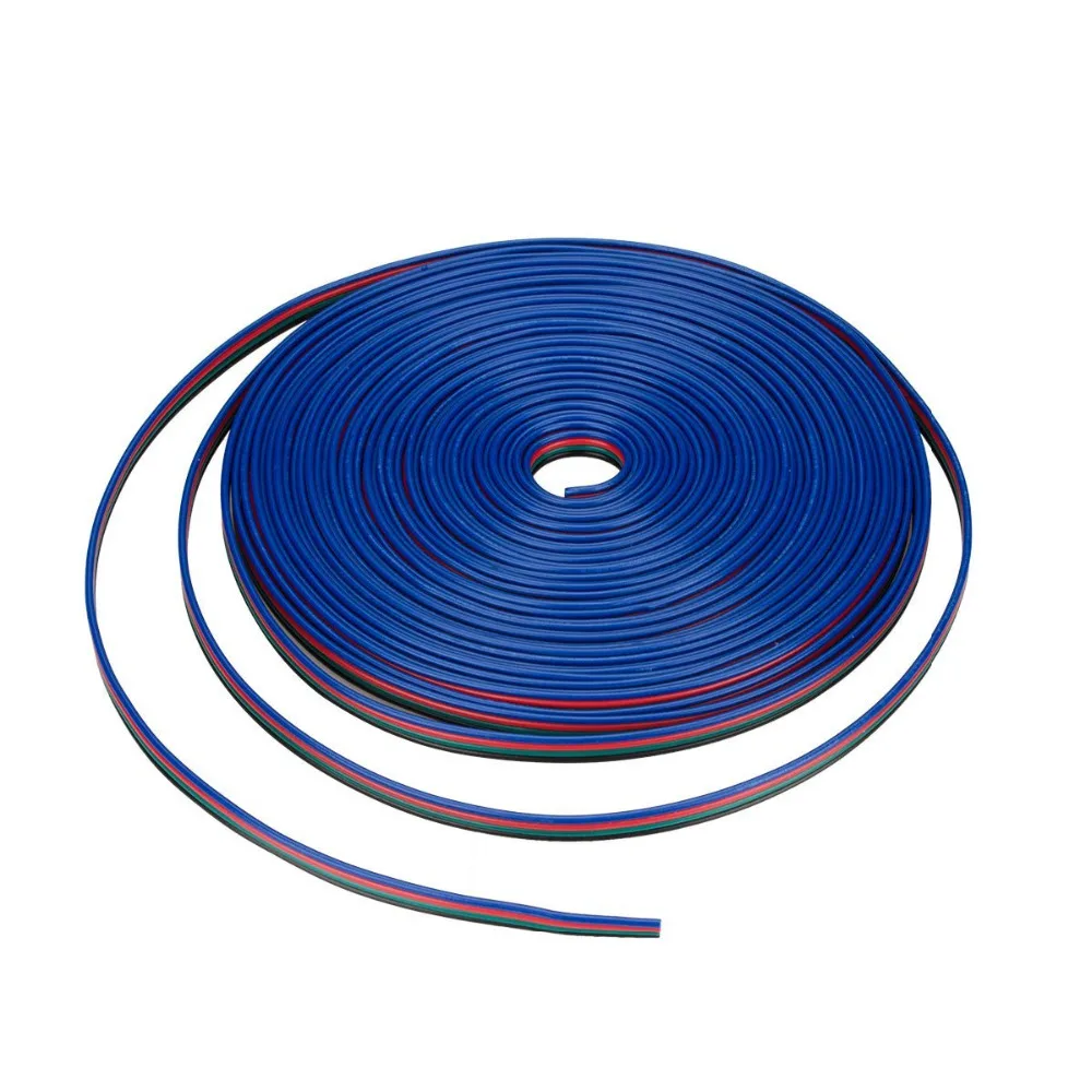 10 м 5050 RGB светодиодные полосы провод удлинительного кабеля 4Pin 22AWG