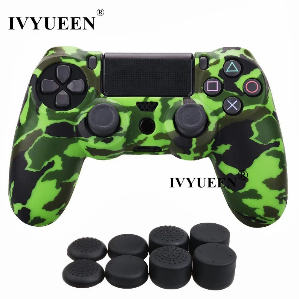 Силиконовый защитный чехол IVYUEEN для sony Dualshock 4 PS4 DS4 Pro Slim с 8 аналоговыми джойстиками