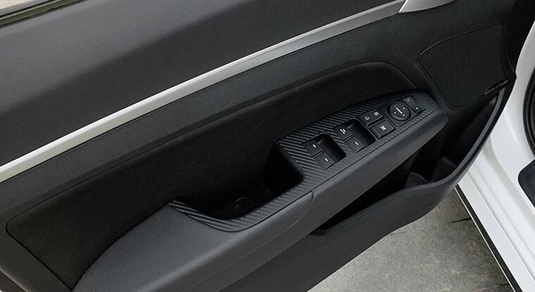 Стайлинг автомобиля наклейка на окна из черного углерода кнопка переключения