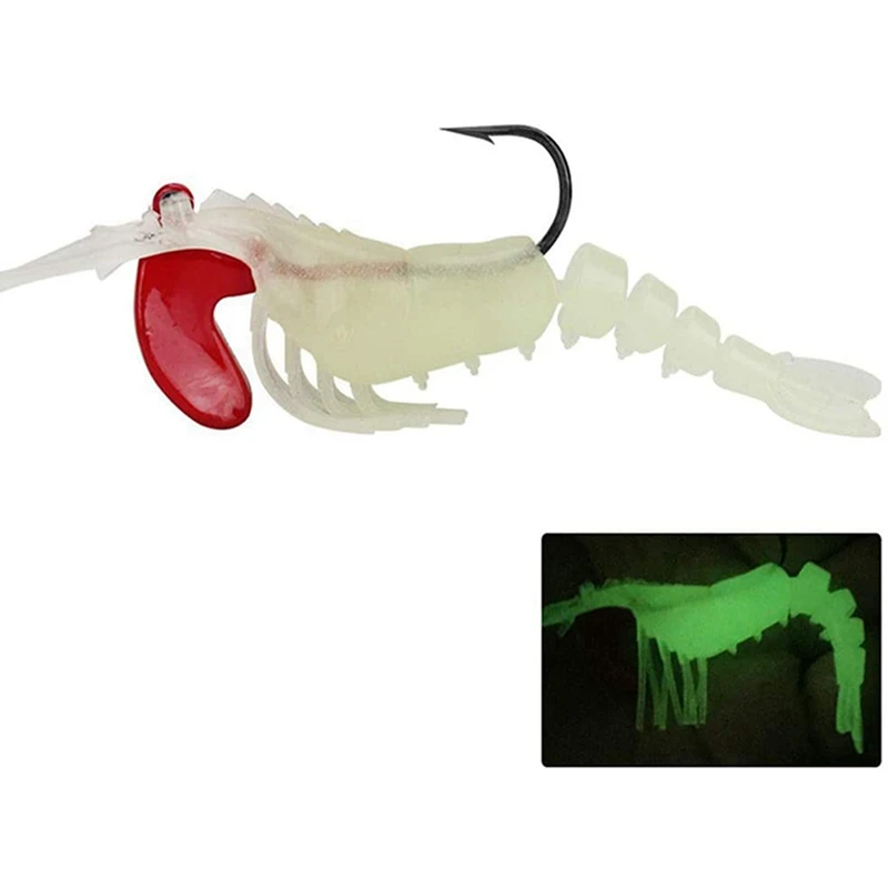 

146 Pcs Soft Lure Set Sea Fishing Tackle Fishing Lure Silicone Bait with 5 Pcs Soft Shrimp Bait Lures