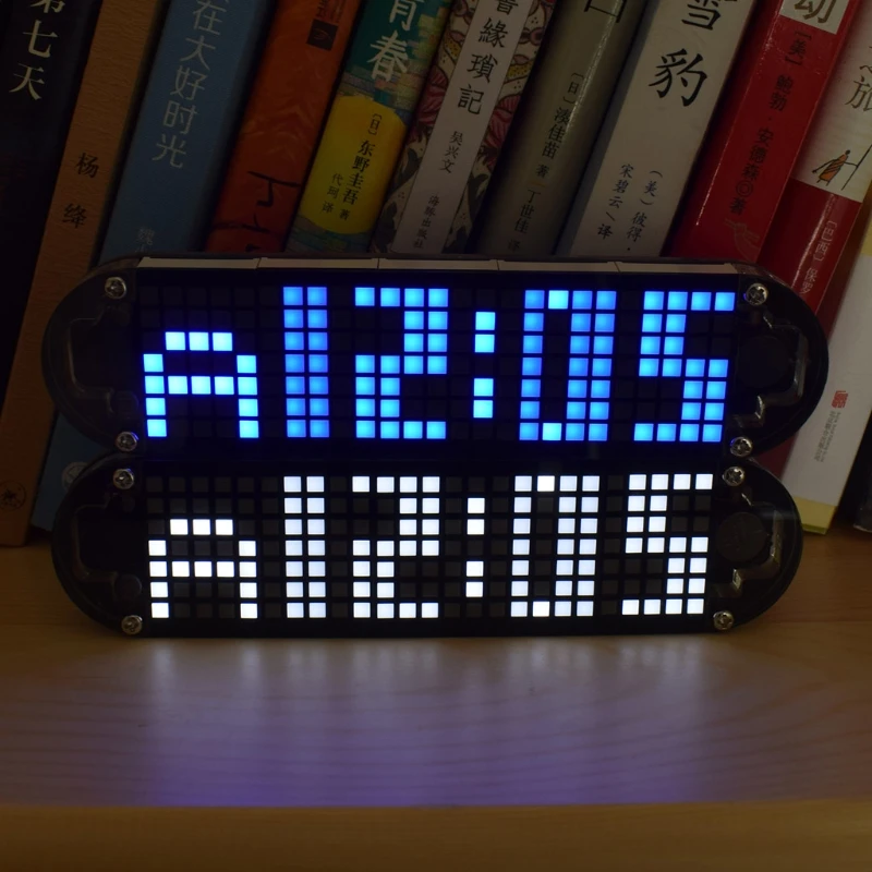 

DS3231 Multifunction Alarm Clock LED Dot Matrix Animation Effects DIY Kit Gifts