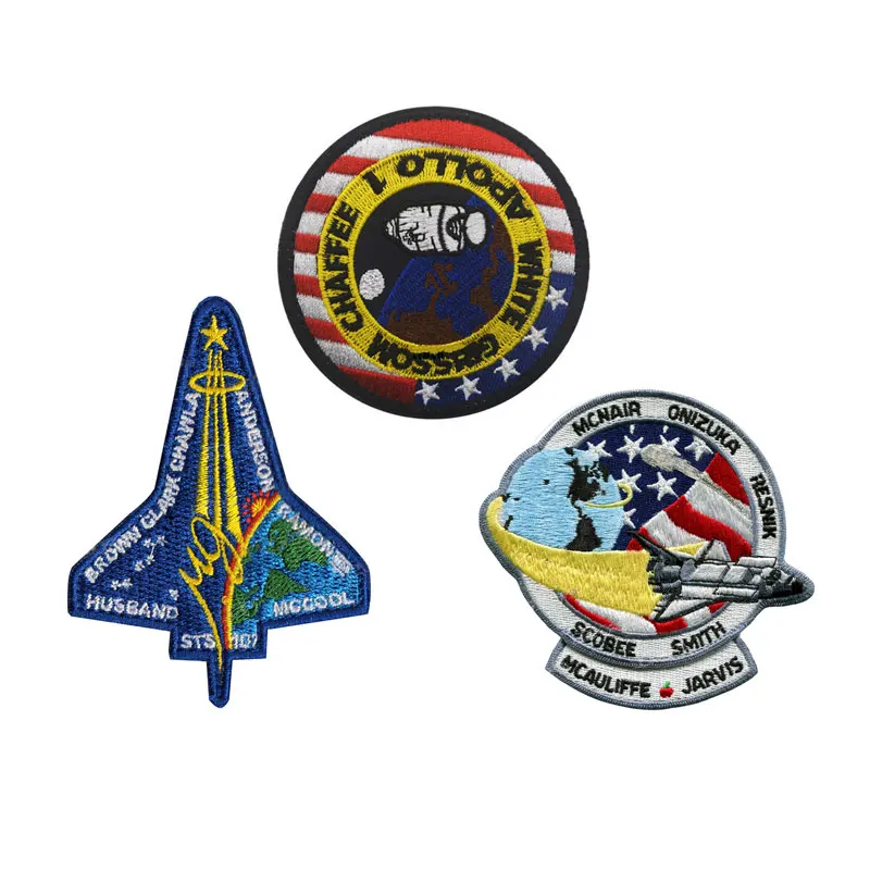3 шт./компл. военные нашивки с вышивкой авиационное пространство летная фототкань