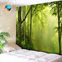 chic foggy forest tapestry wall hanging boho decor hippie mandala psychedelic wall tapestry tapiz pared tela grande 200 300cm