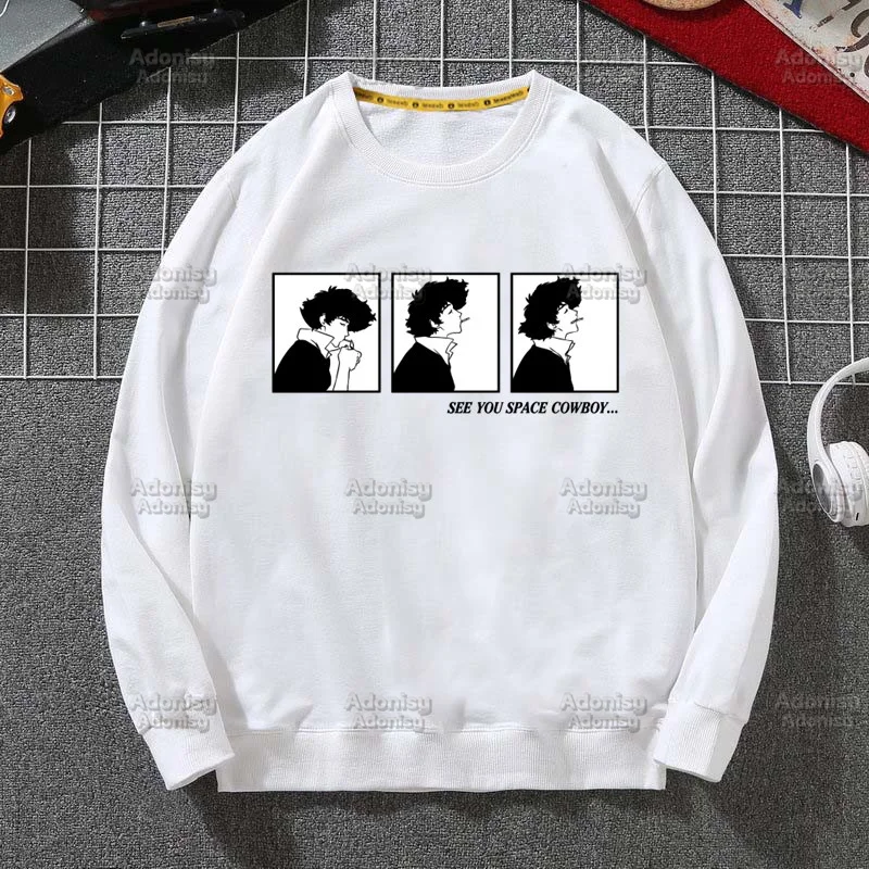 

Cowboy Bebop Anime Manga Space Spike New Sweatshirts Harajuku Loose Streetwear Top Autumn Spring O Neck Pullover Hoody Mens