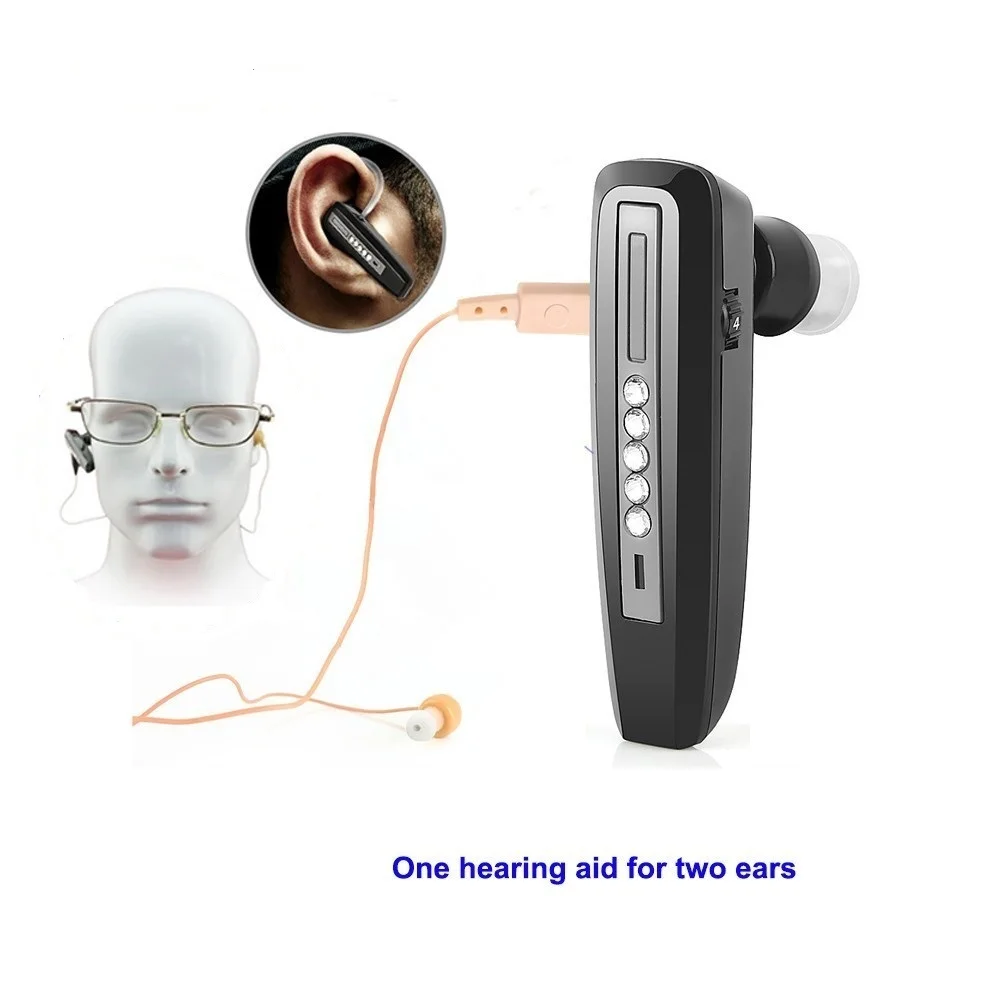 

Rechargeable Hearing Aid for Elderly Binaural Ear Sound Amplifier digital Deaf Ear Care Tools One Hearing Aid for two ears