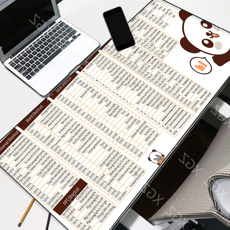 Высококачественный офисный игровой коврик для мыши XGZ PS/PPT с рисунком клавиш