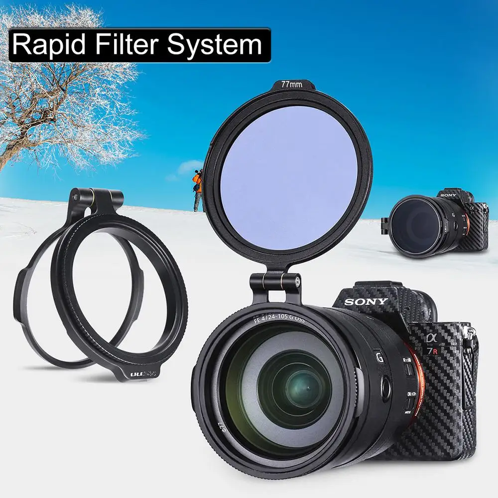 

UURig RFS ND Filter Quick Release Ring DSLR Camera Accessory Quick Switch Bracket DSLR Lens Flip Mount Clip
