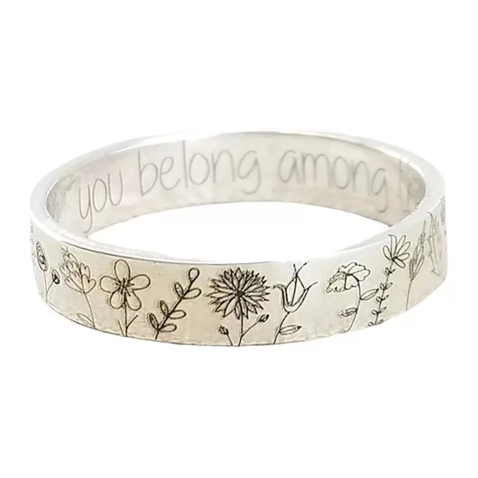 

New style you along the wildflowers simple dandelion ring