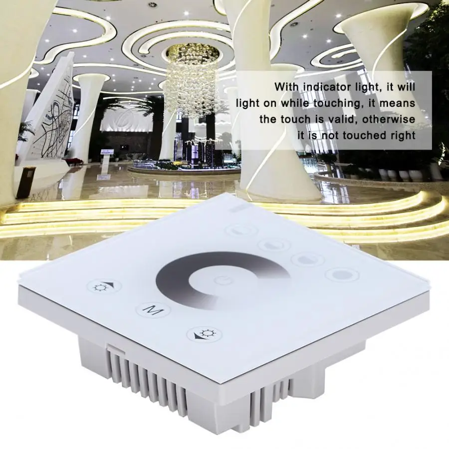 RGB & W светодиодный сенсорный переключатель панель изменение цвета умная врезная