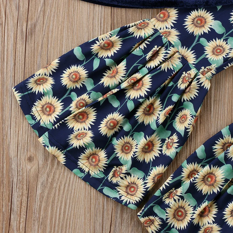 2 шт. детский топ с вырезом лодочкой и открытыми плечами|Комплекты одежды для