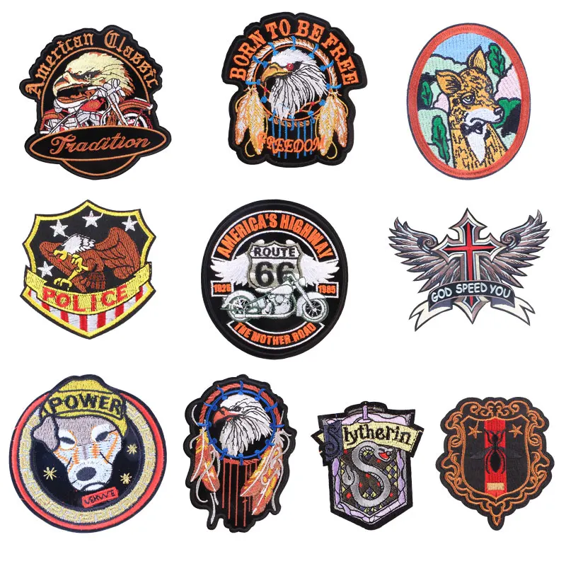 Значки с животными патчи для костюмы гладить на вышивать шить аппликация в виде