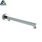 Хромированный настенный кронштейн для душа, кронштейн для душевой лейки для ванной комнаты G12, фиксированная труба, держатель для душевой лейки