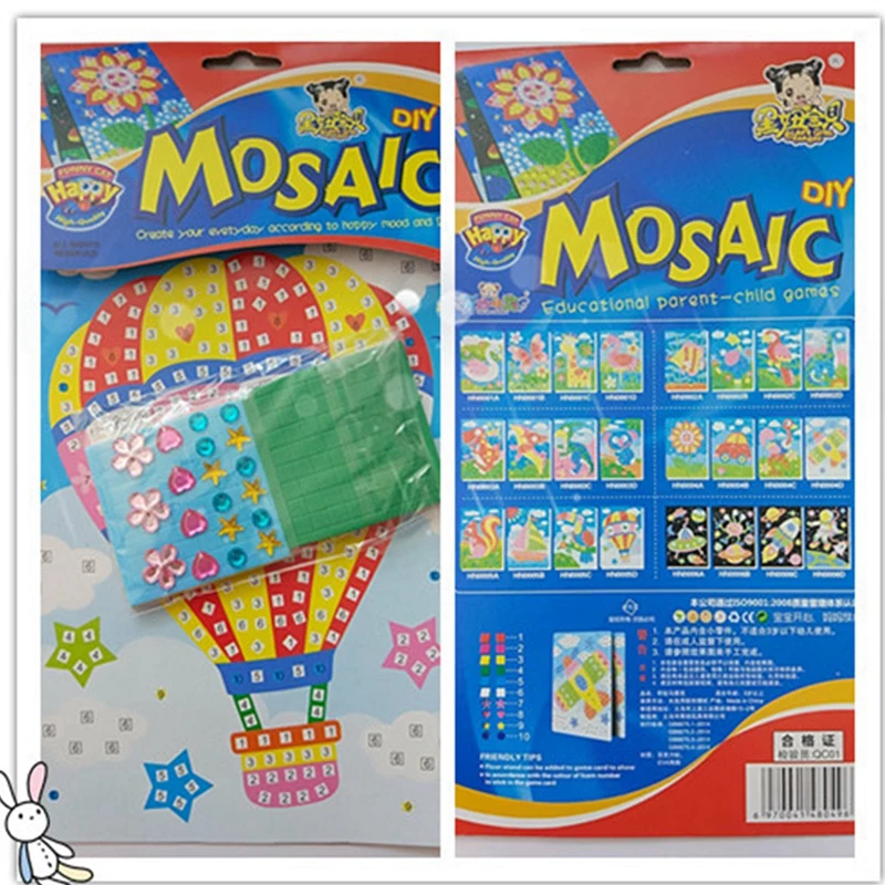 Стикер мозаики пазлы обучающая игрушка для детей детские игрушки 3D стикер