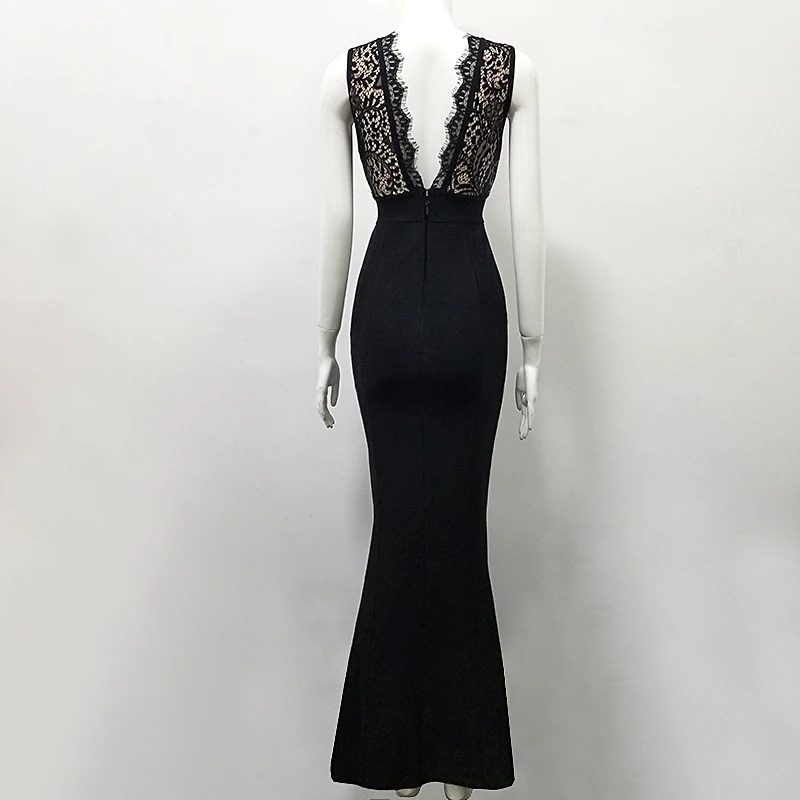 Новинка 2018 черное белое элегантное знаменитое вечернее макси летнее для