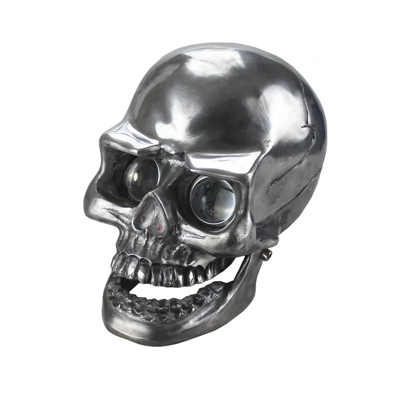 

12v 30 Вт светодиодный мотоциклы головной светильник в виде металлической высокого Высокий/Низкий Луч HeadlLamp Байк скутер внедорожный Cafe Racer Old ...