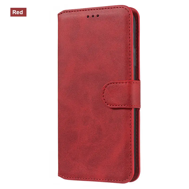 Red Кожаный чехол-книжка для iphone 7 8, чехол-бумажник, чехол-книжка для iphone 7 Plus, чехол для iphone 8 Plus, роскошный чехол-книжка для телефона - Цвет: Red