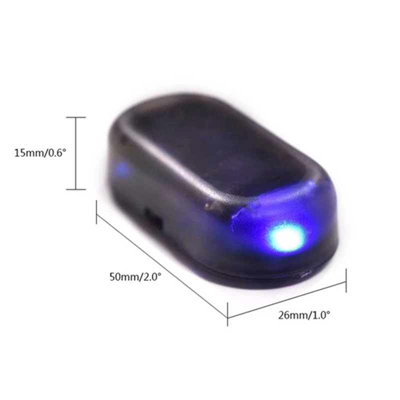 Alarm Lamp Security System Warning Theft Flash Blinking Anti-Theft Caution LED light 1 Pc Universal Car Fake Solar Power | Автомобили и