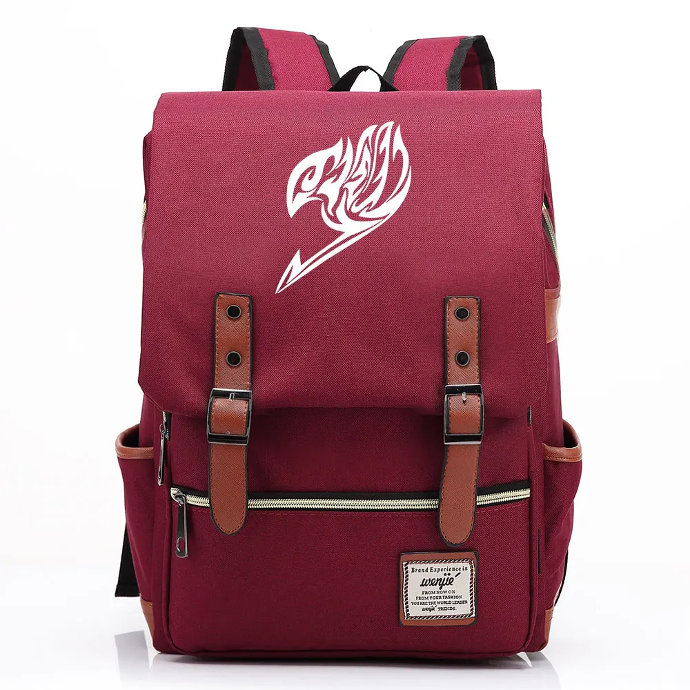 Детский Школьный рюкзак для подростков с мультяшным аниме рисунком огненного