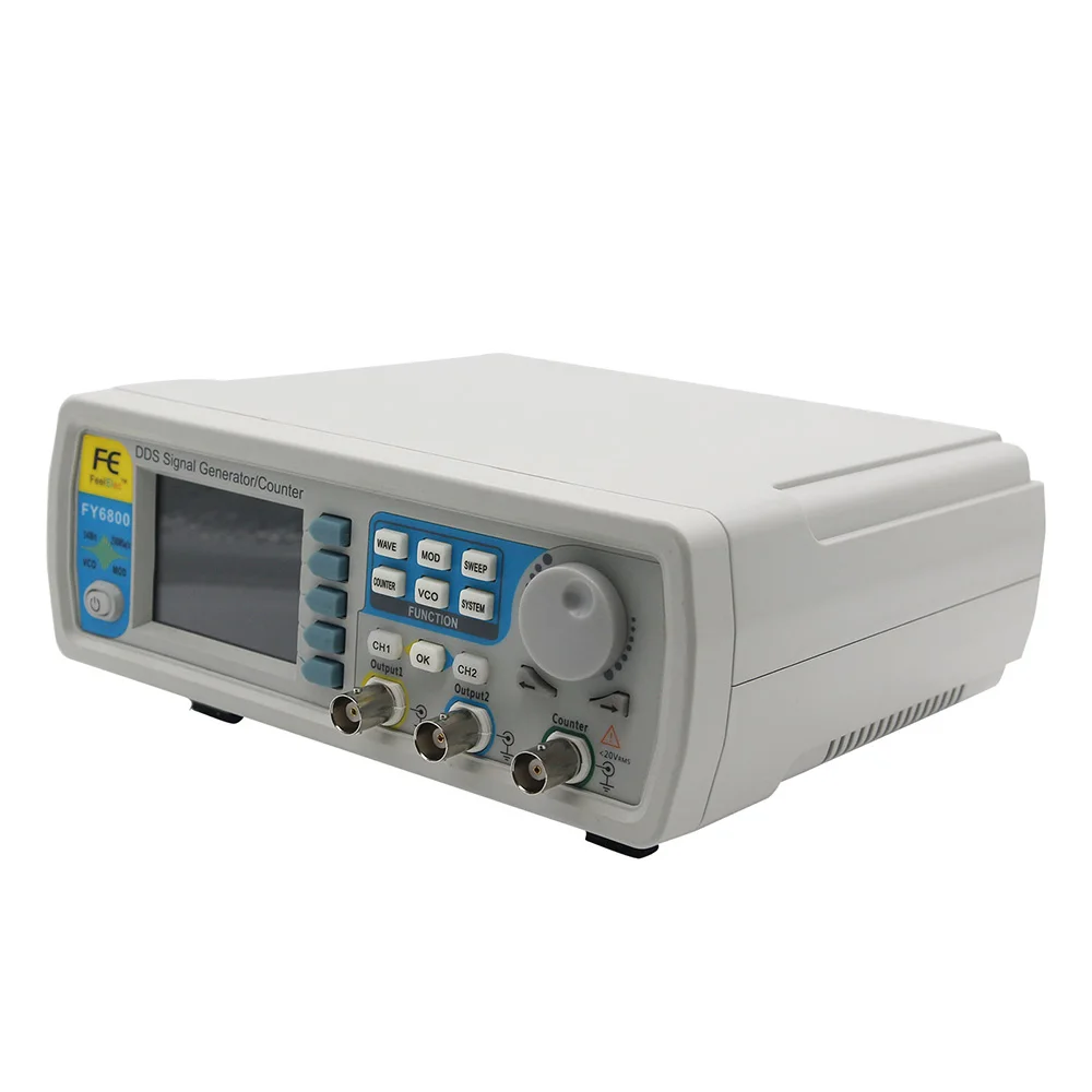 Maxgeek FY6800-60M DDS генератор сигналов двухканальный 0 01-100 МГц функция произвольной