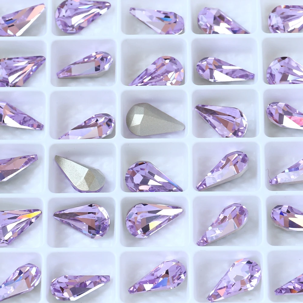 Капелькой слезинкой Необычные камни стразы Diamonted аппликация остроконечные K9